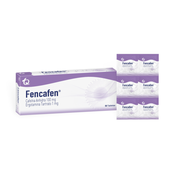 FENCAFEN CAFEINA ANHIDRA 100 MG ERGOTAMINA TARTRATO 1MG  X50TAB