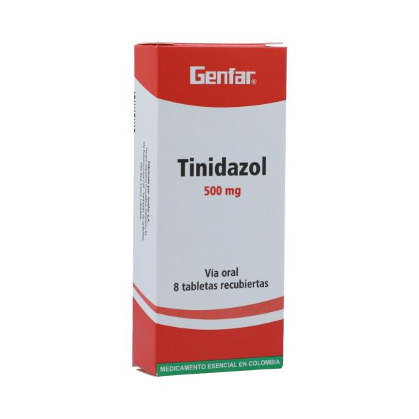TINIDAZOL 500 MG 8 TABLETAS GF