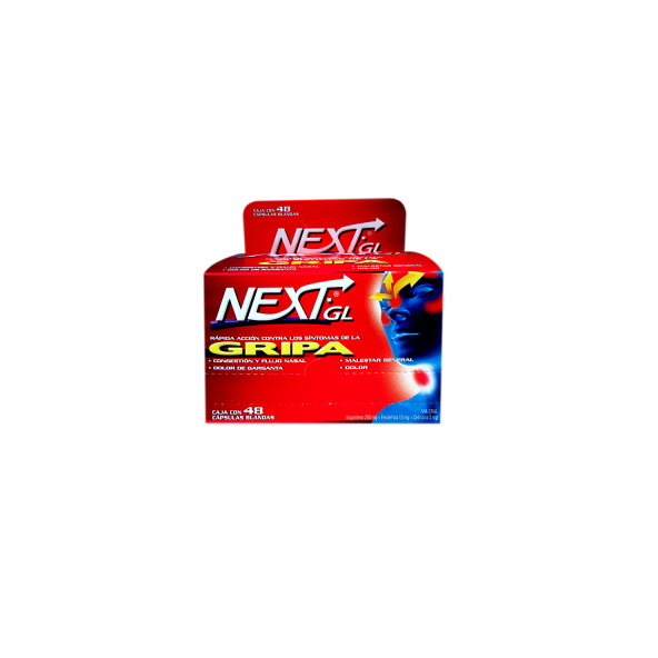 NEXT GEL GRIPA 48 CAPSULAS BLANDAS (SF)